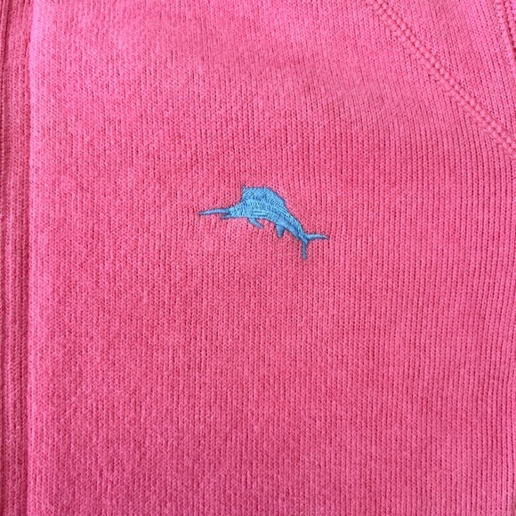 Tommy Bahama Aruba 1/2 Zip Pullover Pink Sweatshirt Women’s - Picture 7 of 13